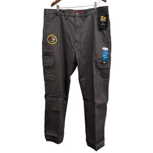 Dickies Dura Tech Ranger Pant 42/32 Gray Relaxed Fit Flex Repels Oil & Water NEW